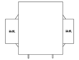 たとう紙：展開図画像